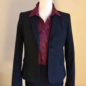 Ann Taylor Loft. Burgundy Button Down Blouse S